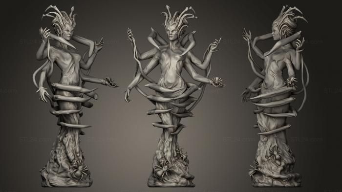 Статуэтки герои, монстры и демоны (Мефала, STKM_0052) 3D модель для ЧПУ станка
